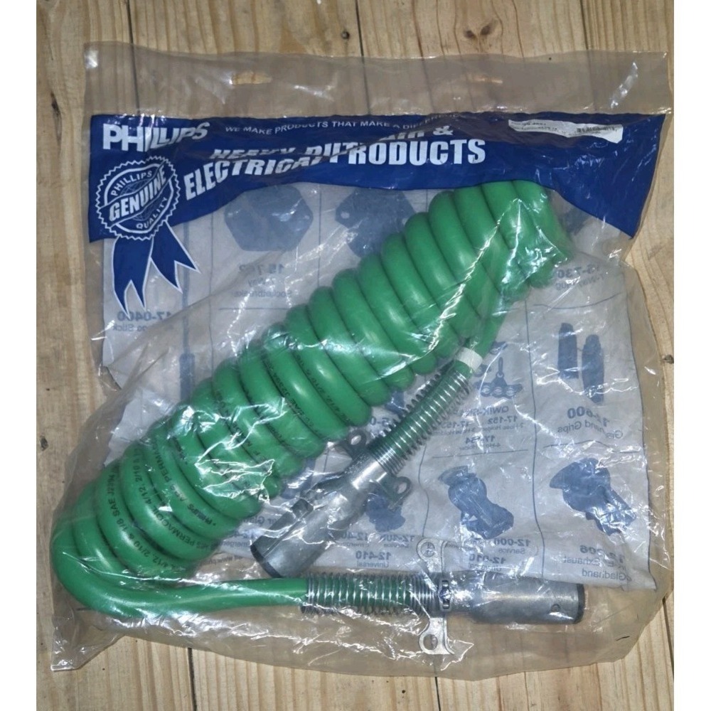 Phillips 30-4621 15' Permacoil 7-Way ABS Coiled Power Cable